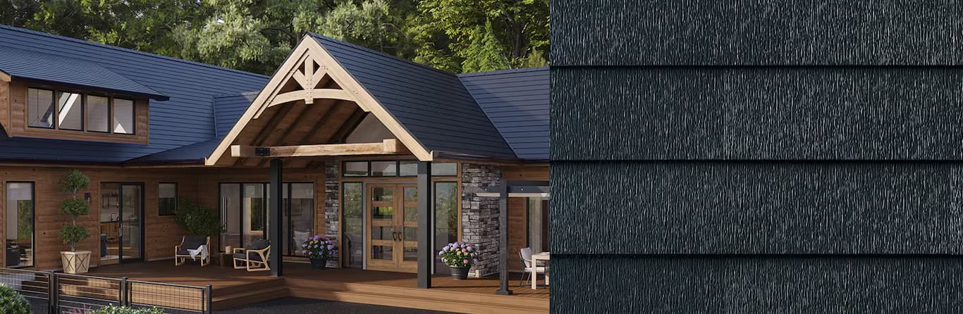 Premium Metal Roofing - Obsidian Black roofing installed on Tri-Cities home